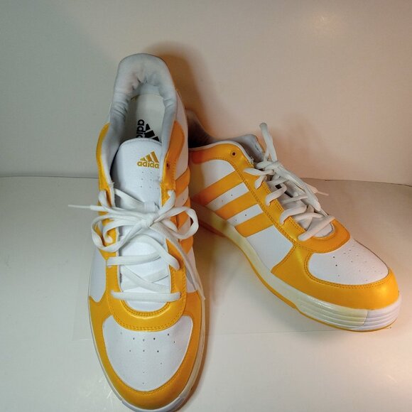 Addias  Yellow and Black Stripe Low Top Sneakers SZ. 18 - Picture 11 of 11